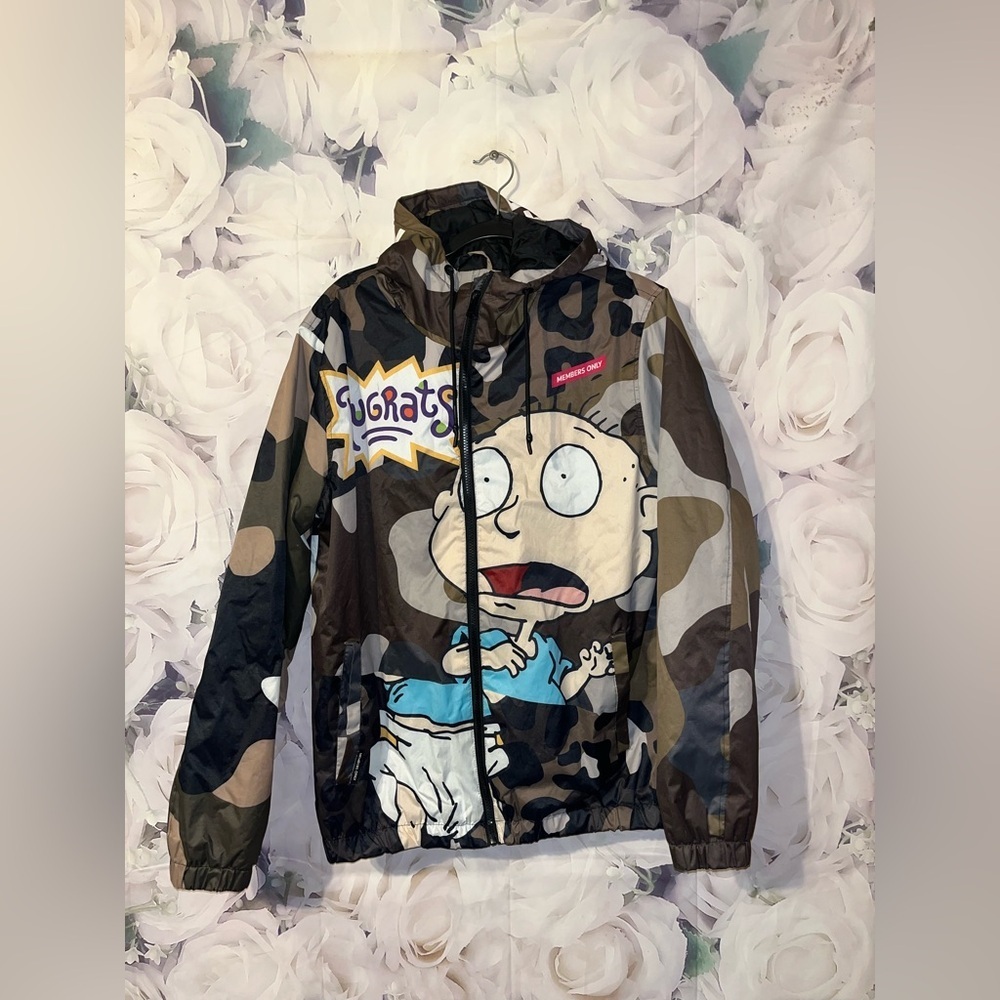 MEMBERS ONLY X NICKELODEON Rugrats Tommy Chucky Camo  Jacket Men's Size M​​
